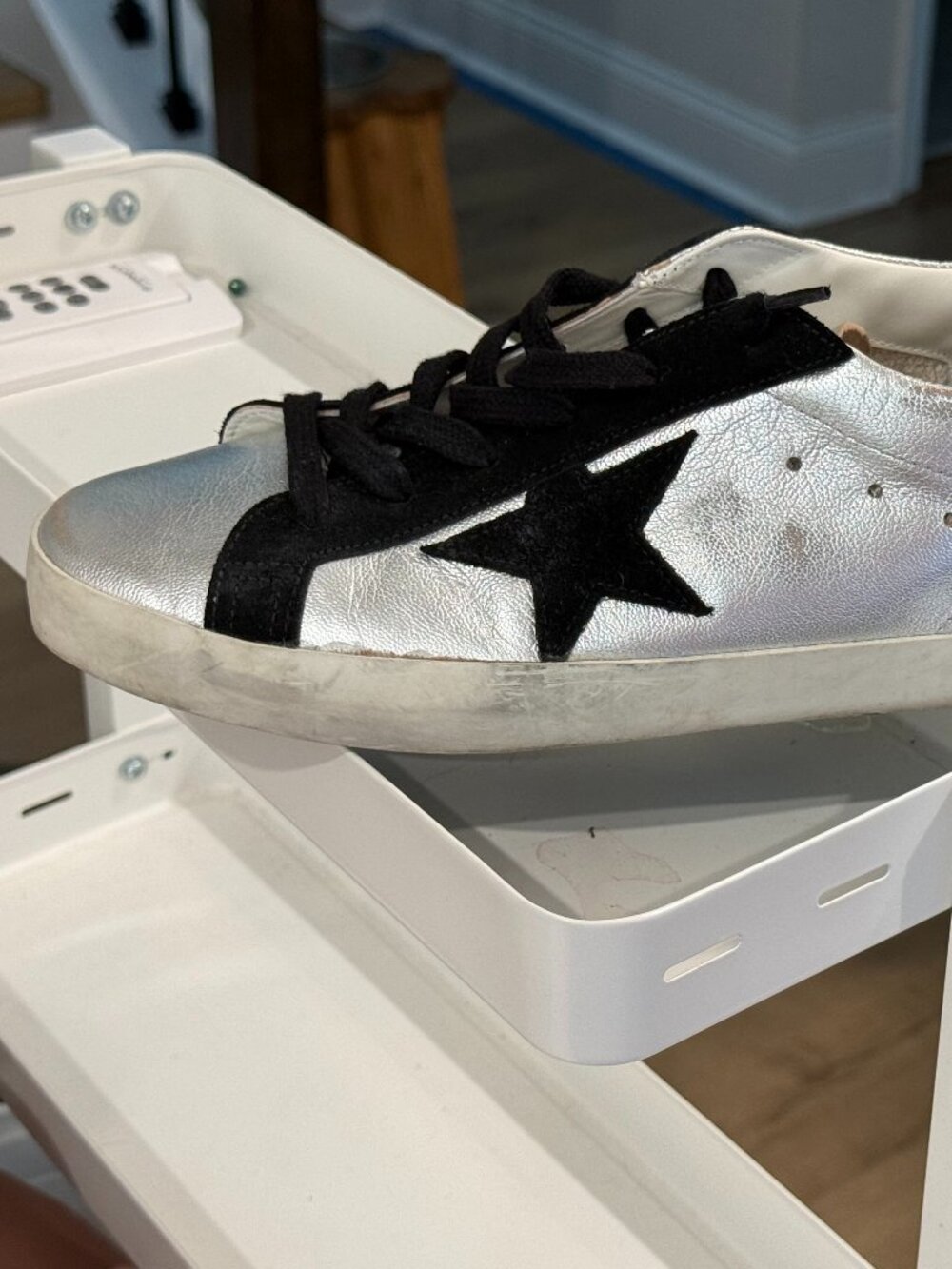 Golden Goose Super-Star - Silver Leather